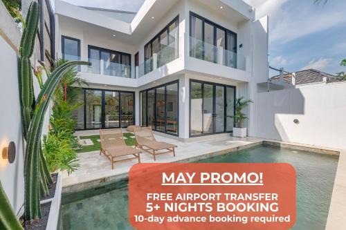 Beach view 2BR Villa Nam with pool, Seseh beach