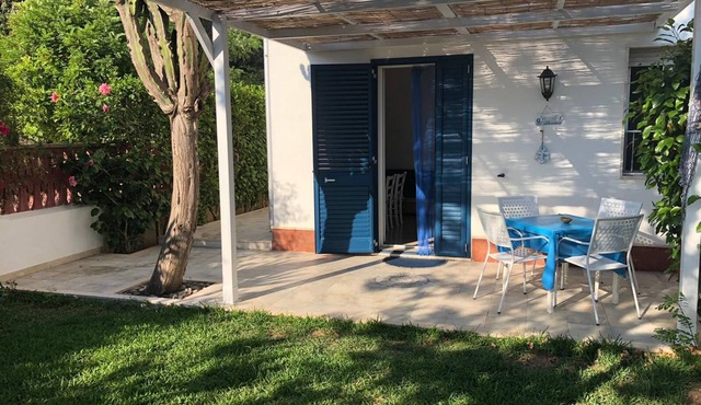 Blue and white malsine in Marzamemi