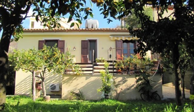 Cottage in the lemon grove on the sea