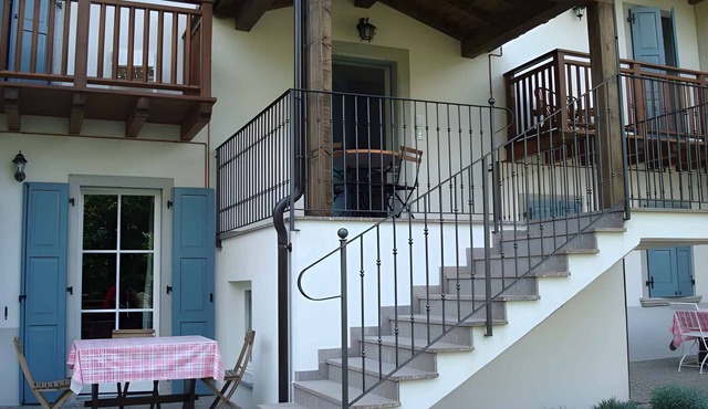 Holiday apartment with balcony and mountain view