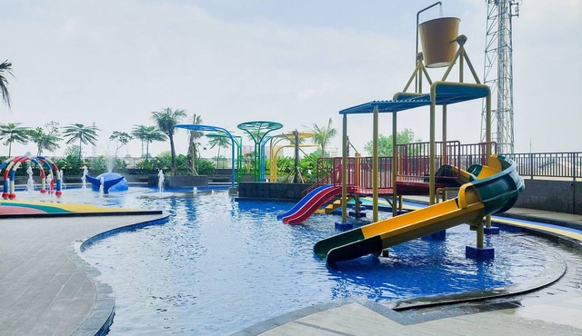 Homey Beige Tinted 1Br At Apartment Anwa Residence