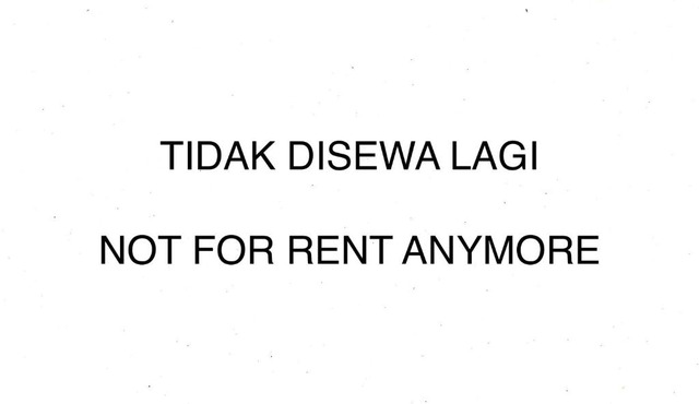 NOT FOR RENT aNYMORE