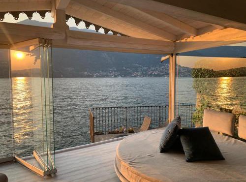 The dock of Villa Sardagna