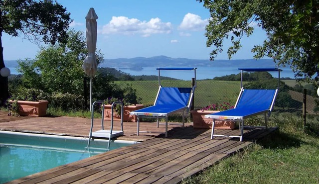 Villa "Collina Lago Di Bolsena" with Lake View, Private Pool & Wi-Fi