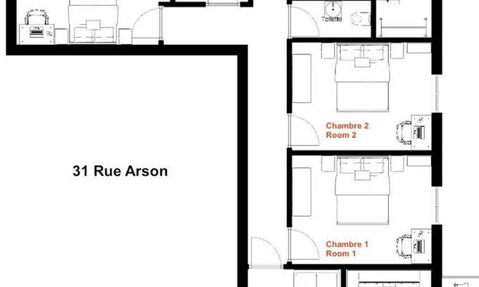 Riquier Resort | 80 m² Private room ∙ 1 bedroom ∙ 1 guest