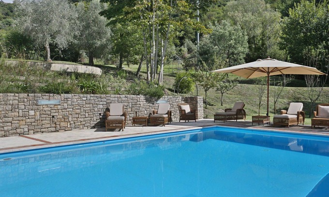 Villabuona Villa | Beautiful private villa with WIFI, private pool, A/C, TV, patio and panoramic view, close to Lucca