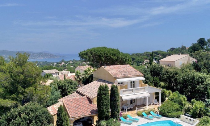 Sainte-Maxime Villa | Beautiful Villa with sea view golf St tropez large garden and swimming pool