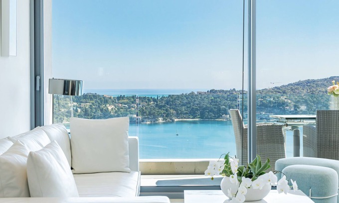 Villefranche-sur-Mer Villa | Best sea view in "Golden Triangle." Walk to town, beach, and coastal trails.