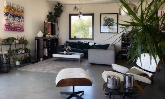 Biot House | Contemporary house with sea view and Biot village, 4 bedrooms, village access on foot