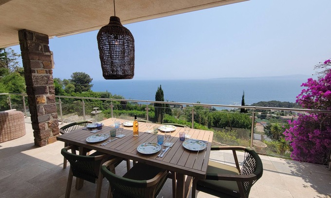 Les Issambres House | Dream holiday home with breathtaking sea view and ideal location
