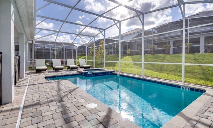 Davenport Villa | Dreamy 8 Bedroom 5 Bathroom Champions Gate Resort Property with Spa and Pool