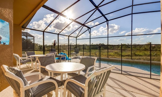 Loughman Villa | Family friendly villa with no rear neighbors at pool deck facing south and west.