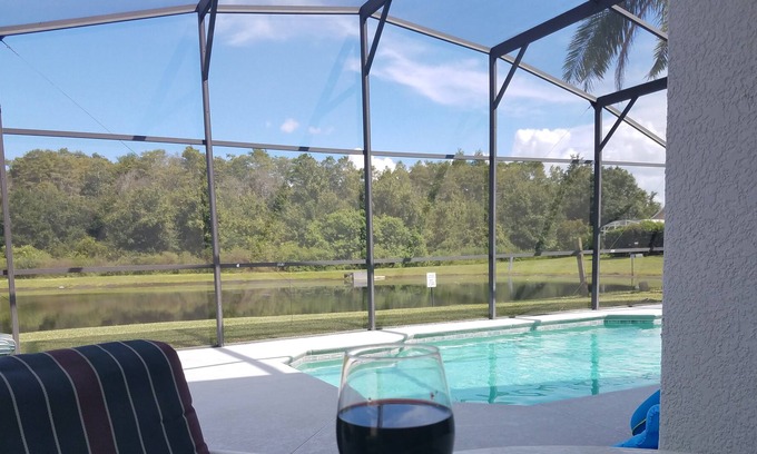 Eagle Pointe South House | Lakefront Pool Home - Minutes to Disney