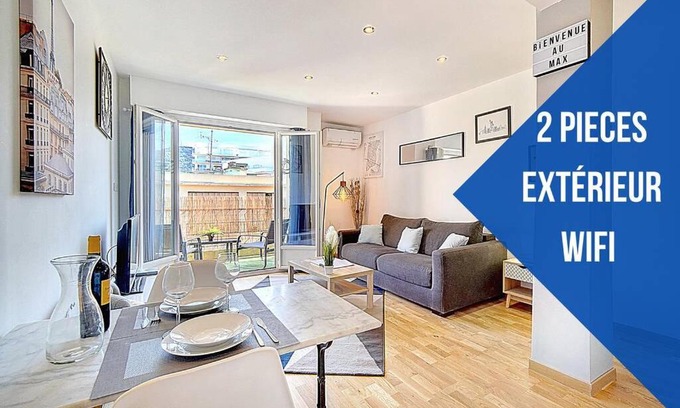 Prado - Republique Apartment | Le Max - 600m des plages - extérieur - Verrière Côte d'Azur