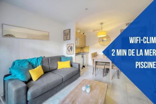 La Bocca Apartment | Les Cinq - 2 min Mer - Piscine - Terrasse - VCA