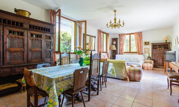 Cap-d'Antibes House | Maison de 3 chambres a Cap d'Antibes a 400 m de la plage avec jardin clos et wifi
