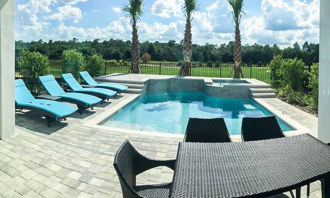 Reunion House | Modern Home w/Custom Pool/Spa, Golf View IMAX Theater, Arcade, Resort Access