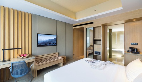 Deluxe Room, 1 King Bed, Mountain View